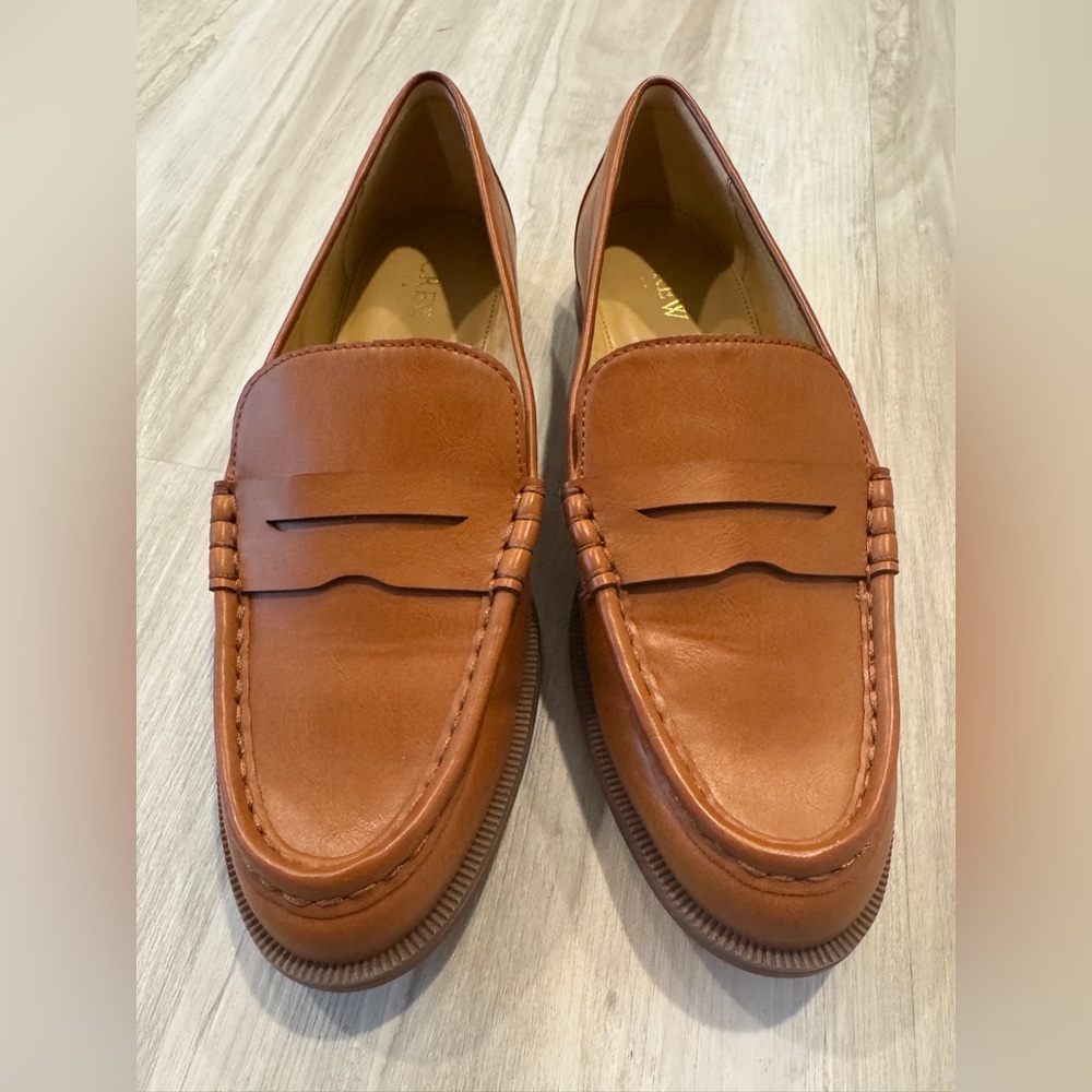 J. Crew Women's Penny Loafers - Cognac Brown